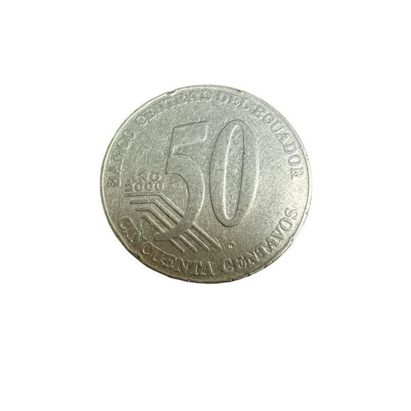 Vintage 2000 coin Eloy Alfaro 50cents - Picture 1 of 2